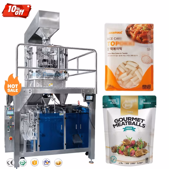 Kefai Vffs Frozen Chicken Nugget Meatball Frozen Food Pouch Weighing Packing Machine