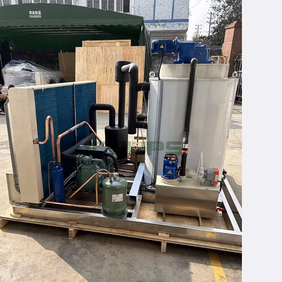 Iceups 5 Tons Fish Flake Ice Machine for Fish Processing and Frozen