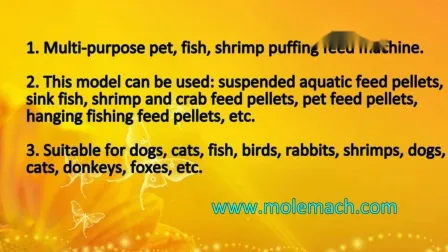 Dry Animal Aquarium Floating Fish Feed Pellet Making Extruder Pet Dog Catfish Food Processing Machine