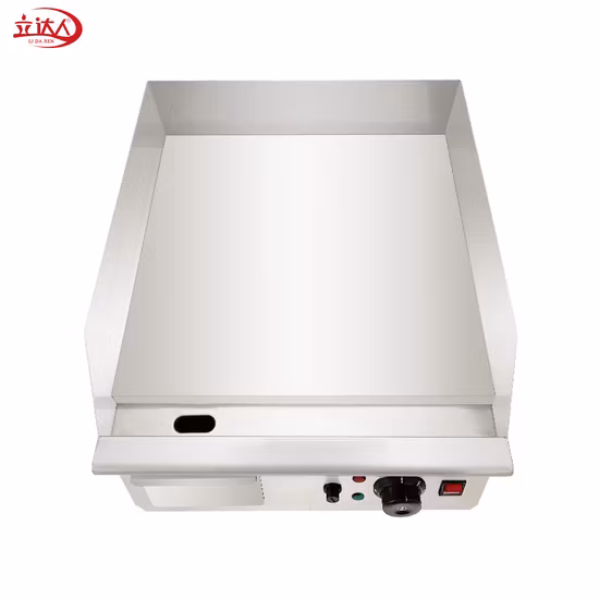 Cooking Machines CE Approved Countertop Griddle with Flat Plate Electric Contact Grill